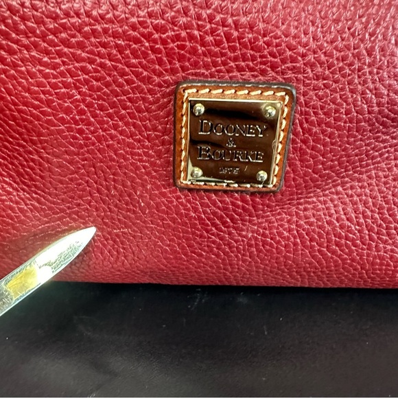 DOONEY & BOURKE Soft Pleated Pebble Grain Leather FLYNN Tote Shoulder Bag Large - Picture 9 of 16